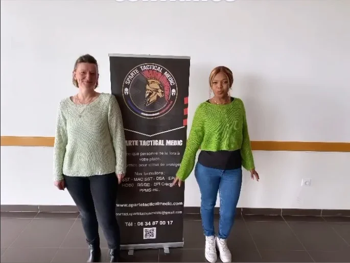 Stagiaires en formation SST secourisme du travail chez SPARTE TACTICAL MEDIC à Bornel dans l'Oise